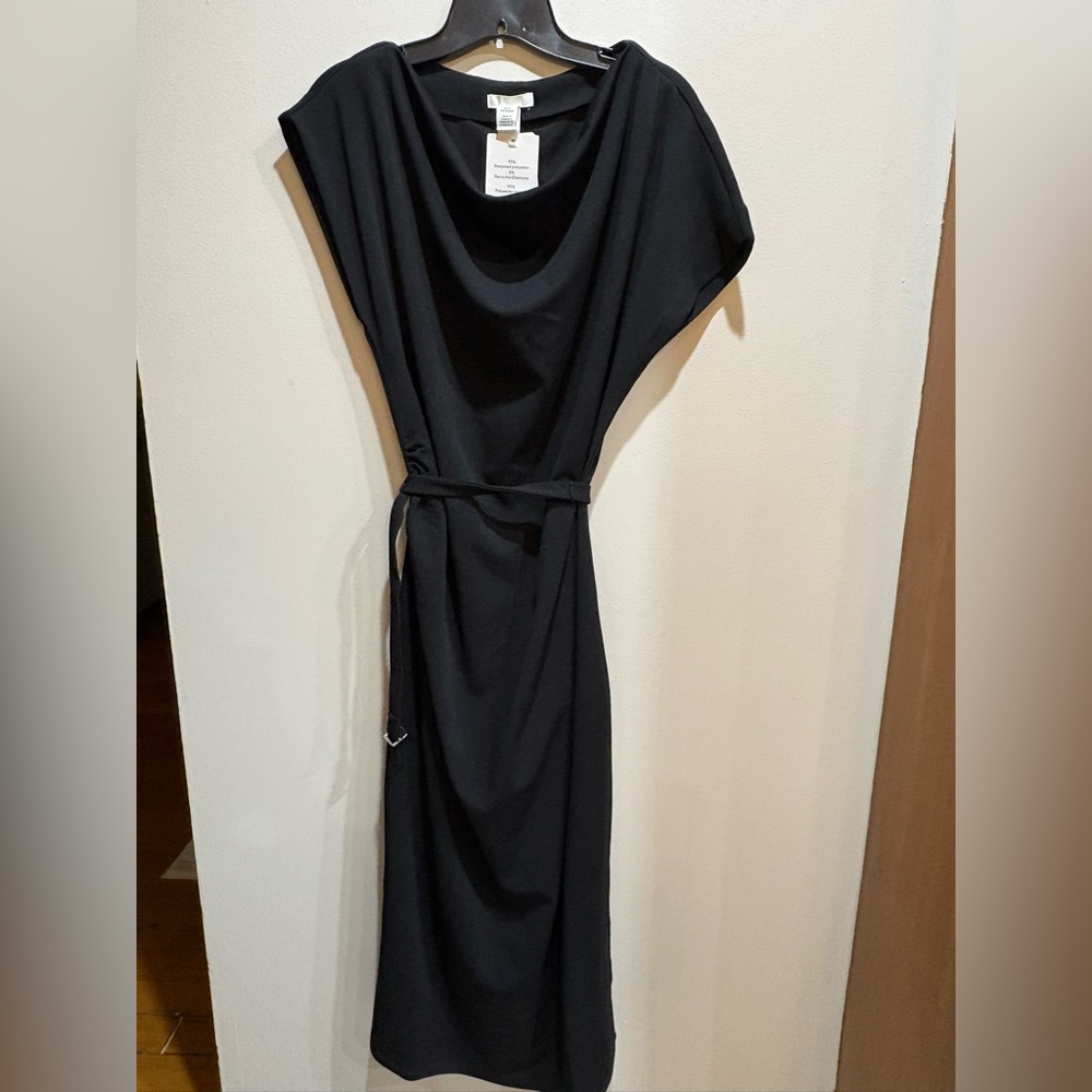 Black Belted Women’s Dress - Classic Elegant Style